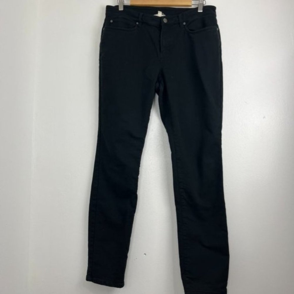 Eileen Fisher Black Organic Cotton Straight Leg Jeans